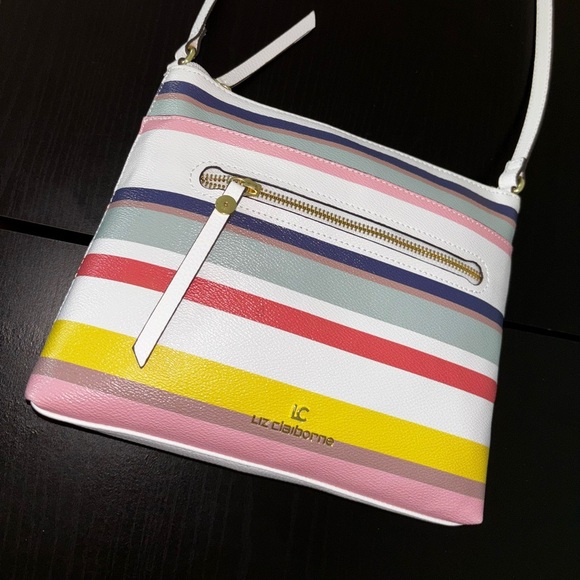 Liz Clairborne Stripe Crossbody Bag - Picture 3 of 6
